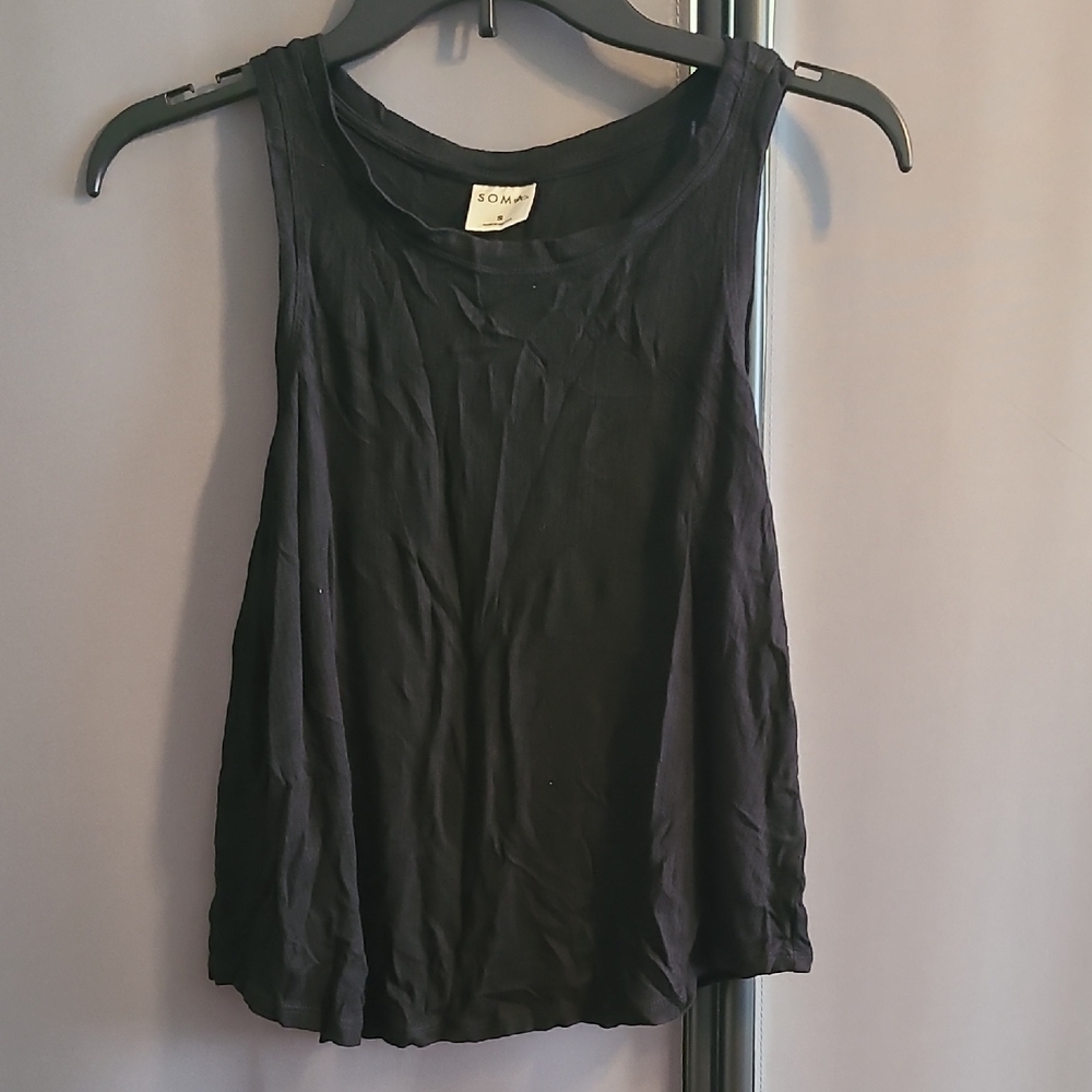 Soma Elegant Black Tank Top